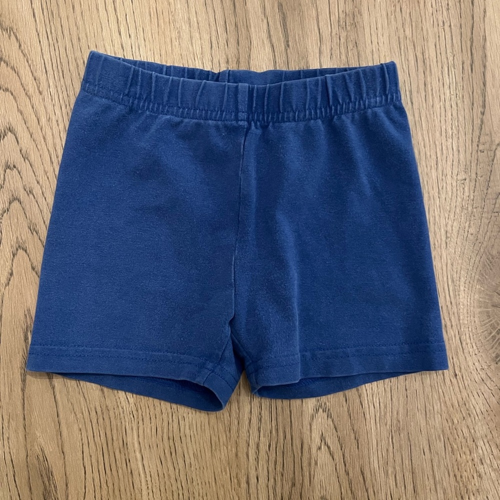 Hanna Andersson: Bright Basics Blue Tumble Shorts: Size 4